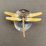 Dragonfly Brass Figurine