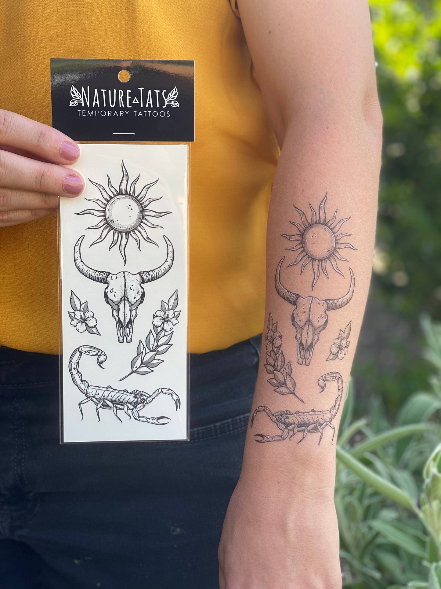 Sunlit South Temporary Tattoo