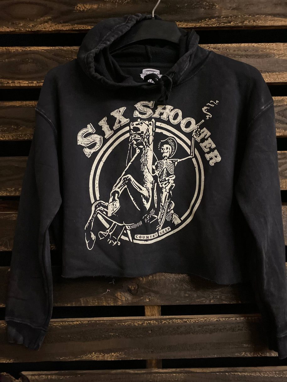Six Shooter Cropped Hooded Sweatshirt