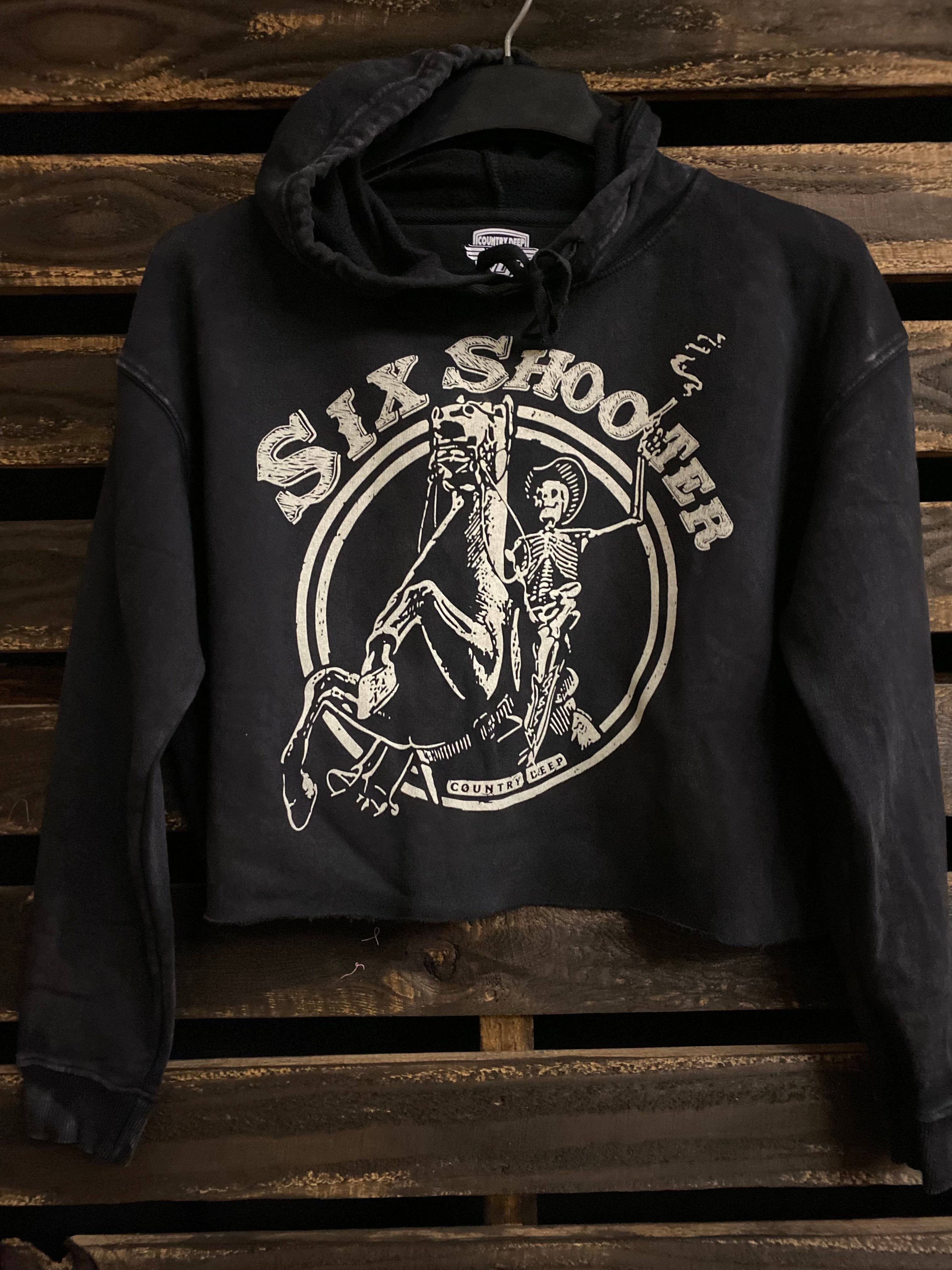 Six Shooter Cropped Hooded Sweatshirt