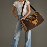 Brown, Tan & Cream Western Duffel