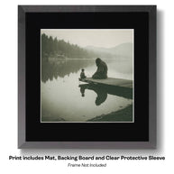 Bigfoot on Dock Art print
