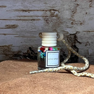 Love Hex Hanging Car Freshener Diffuser (w/flowers)