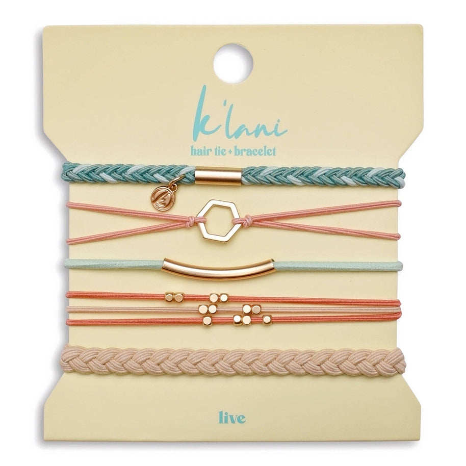 Live  Hair Tie Bracelets