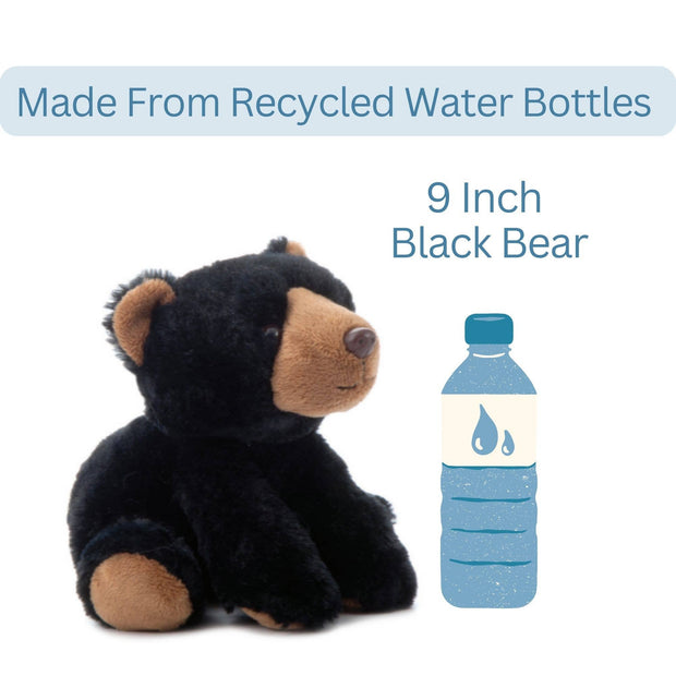 9" (23cm) Wild Onez Black Bear