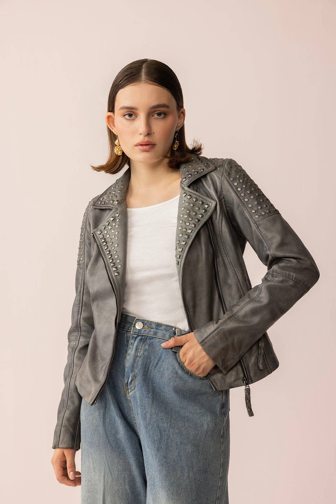 Shadow Storm Leather Jacket