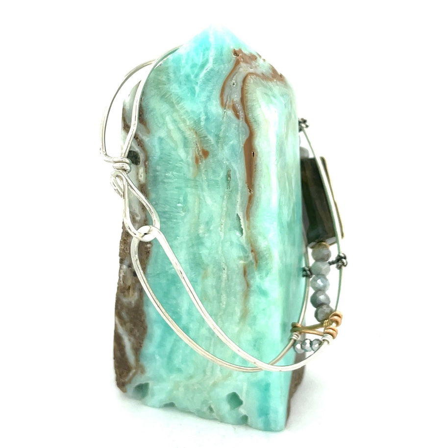 Labradorite Stacking Cuff Bracelet