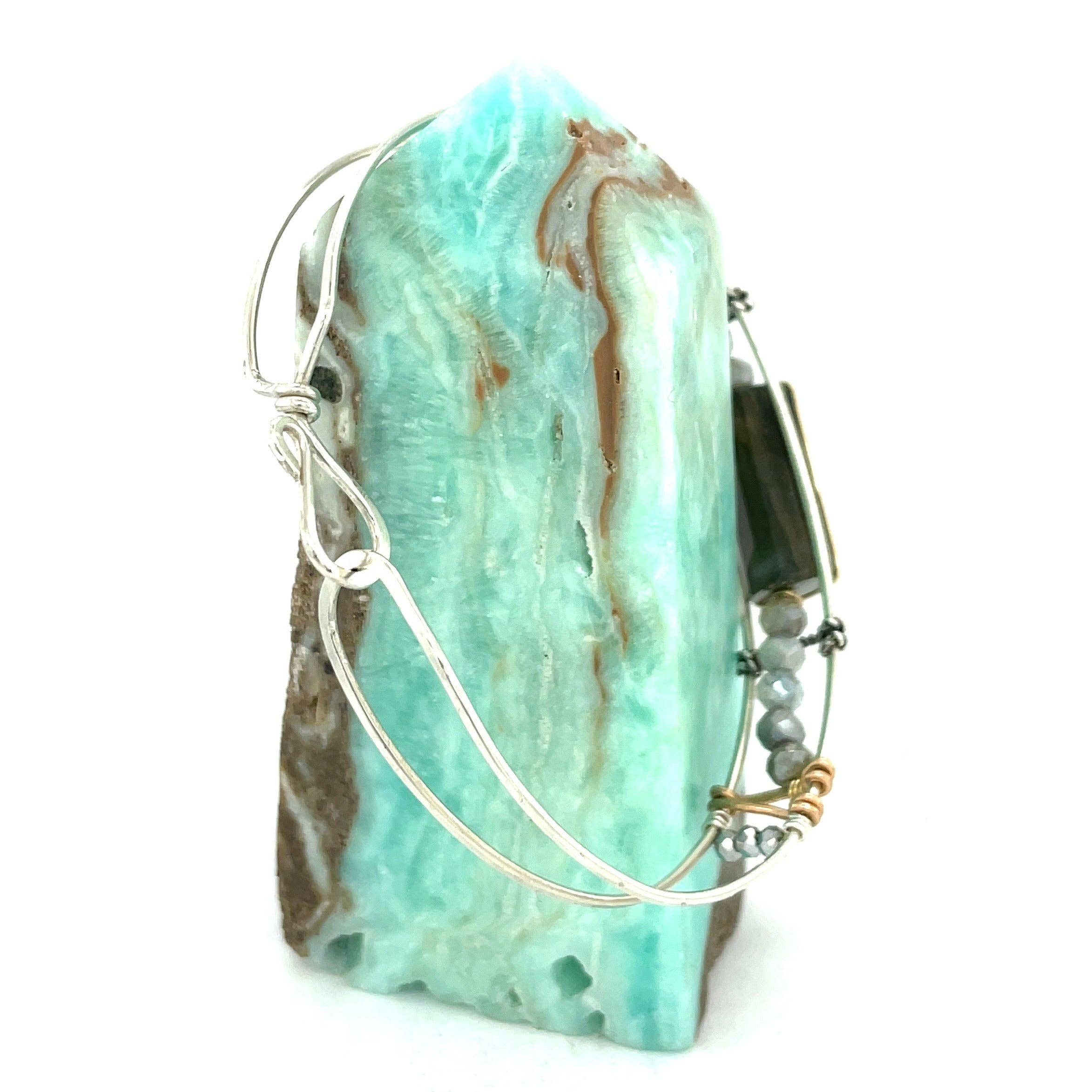 Labradorite Stacking Cuff Bracelet