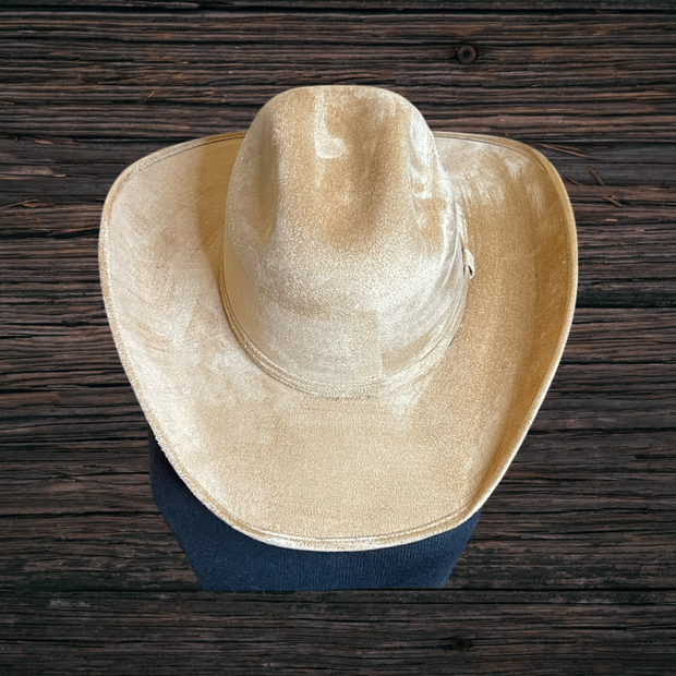 Vegan Suede Cowboy Hat 