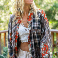 Vintage Washed Plaid Shirt