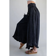 Mineral Washed Pants, Ash Black