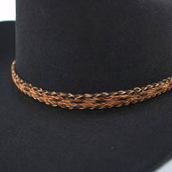 Horsehair Braided Single Tassel Hat Band - Sundown