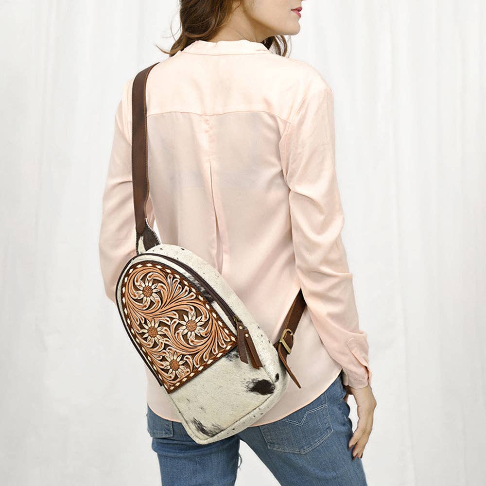 Western Leather Sling Bag ADBGA547