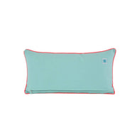 Aqua Velvet Embroidered Pillow, 28