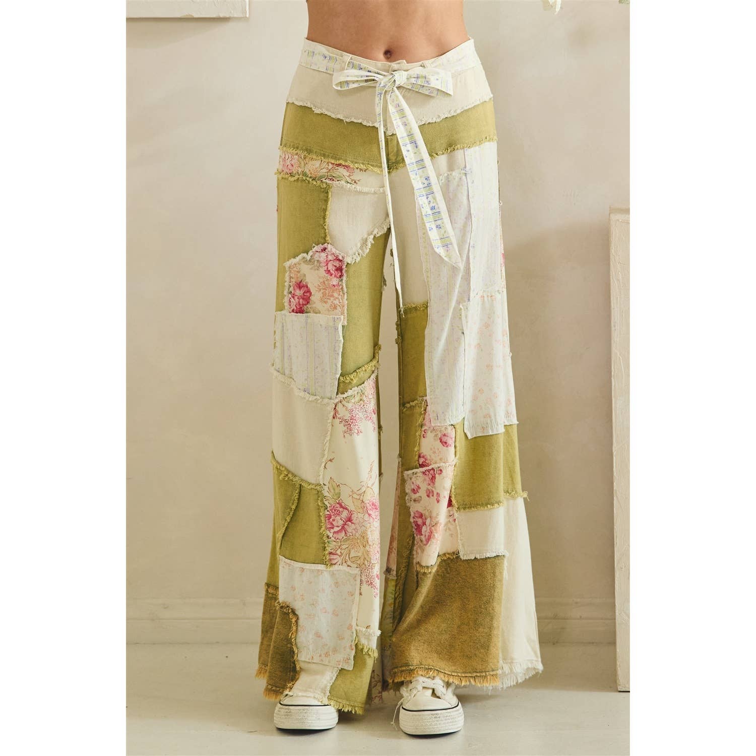Floral Patchwork Pants