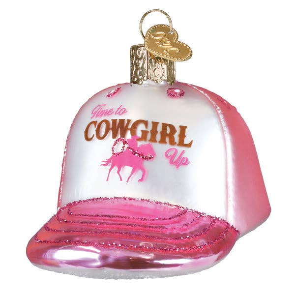 Cowgirl Trucker Cap Ornament