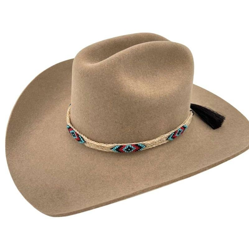 Cheval Horsehair Beaded Hat Band
