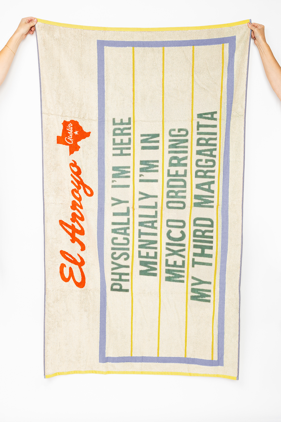Mentally in Mexico Beach Towel - 36" x 70"