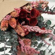 Dried Ruby Wildflower Bouquet