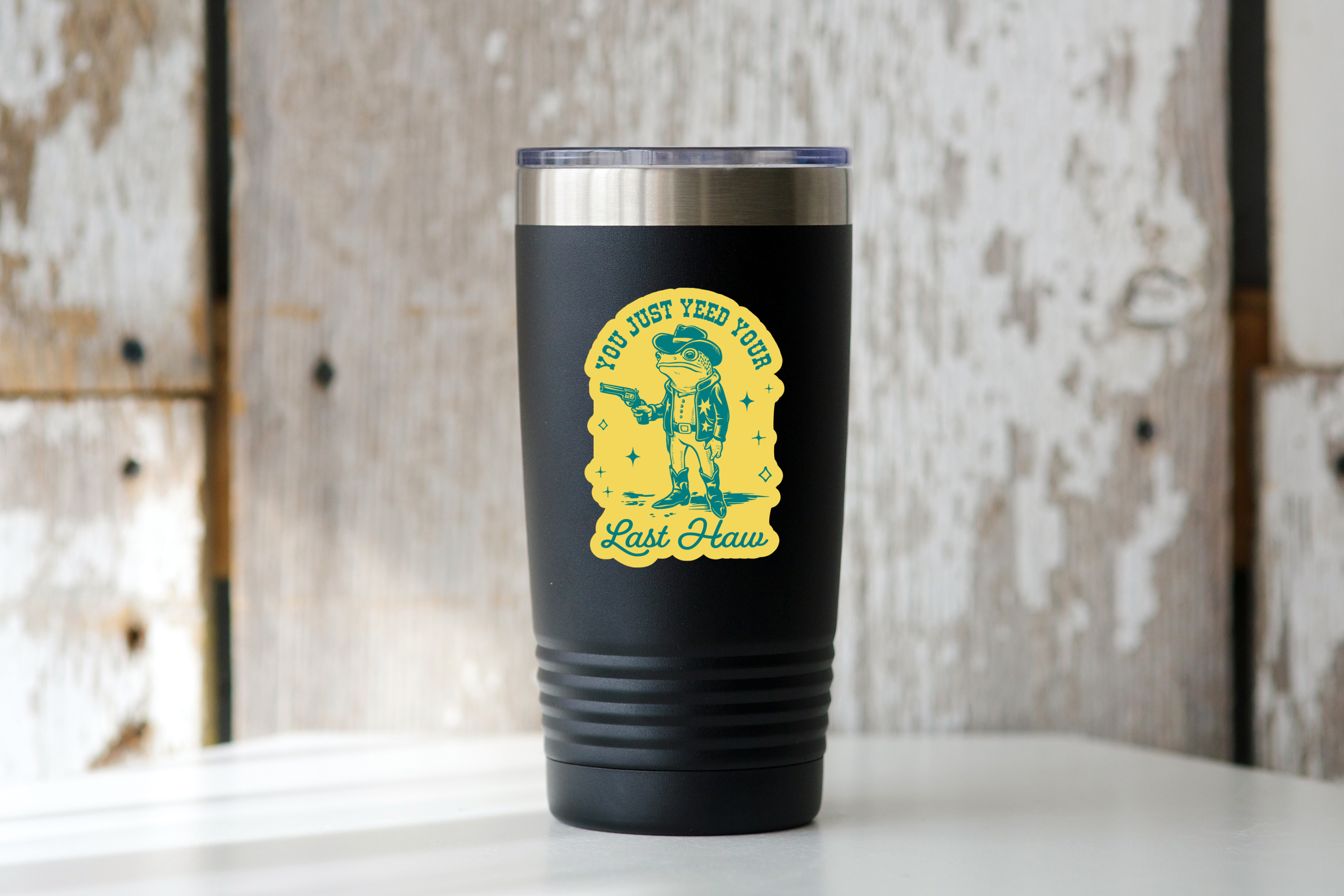 Your Last Haw Frog Cowboy Sticker