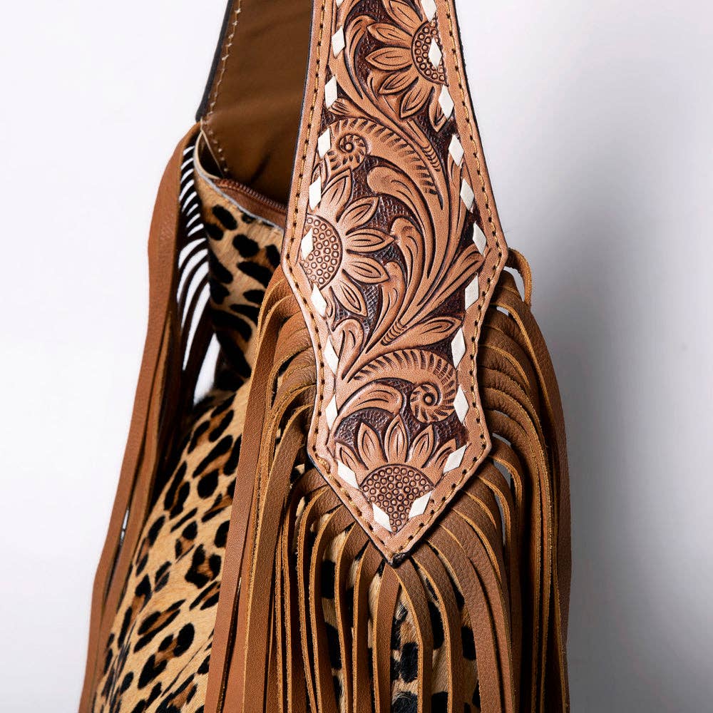 Leopard and Leather Hobo Bag