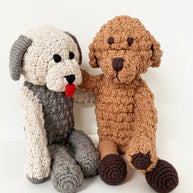 Handmade Crochet Goldendoodle Dog