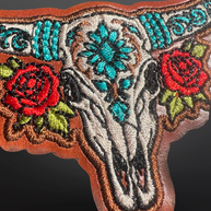 Trucker Hat Patch - Southwestern Desert Longhorn Cow Skull