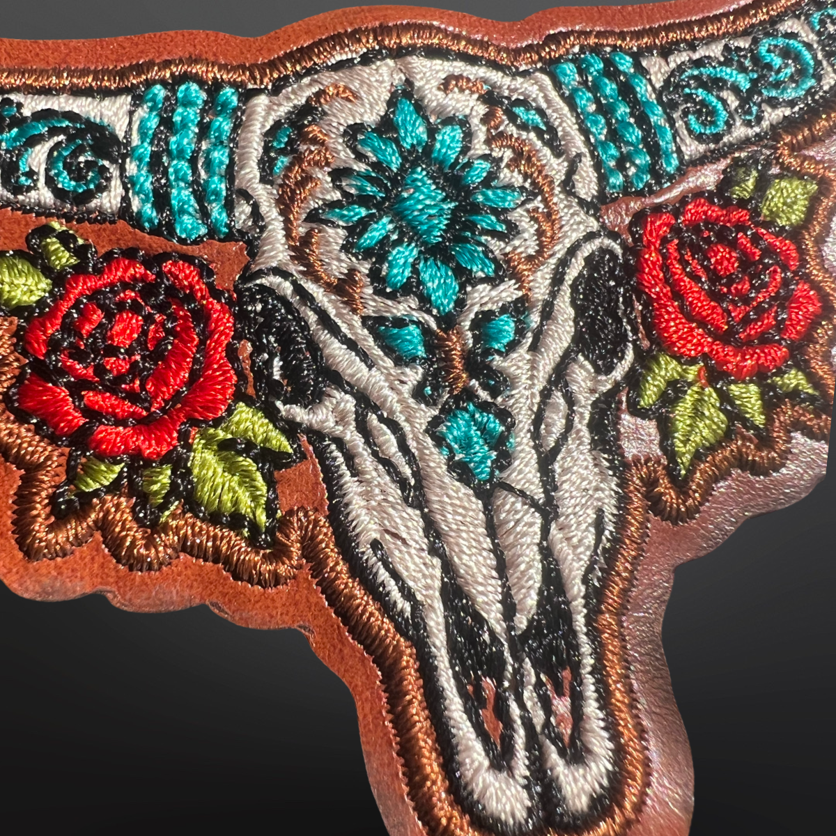 Trucker Hat Patch - Southwestern Desert Longhorn Cow Skull