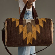Brown, Tan & Cream Western Duffel