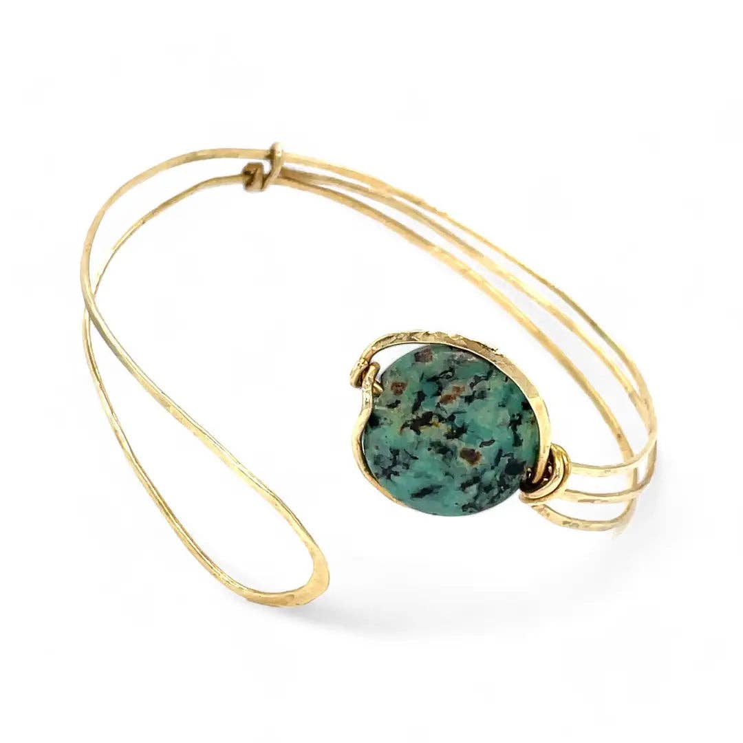 Handmade Turquoise Moon Bracelet