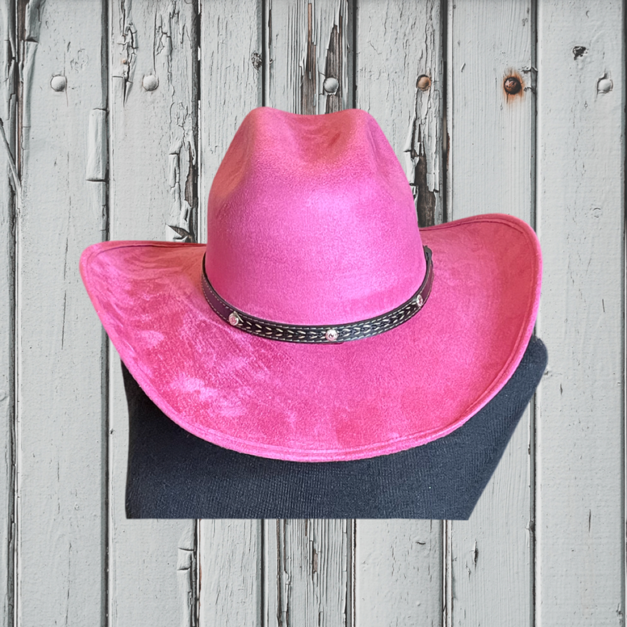 Chihuahua Cowboy Vegan Suede Hat 