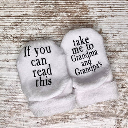 Take Me to Gma's & Gpa's Socks