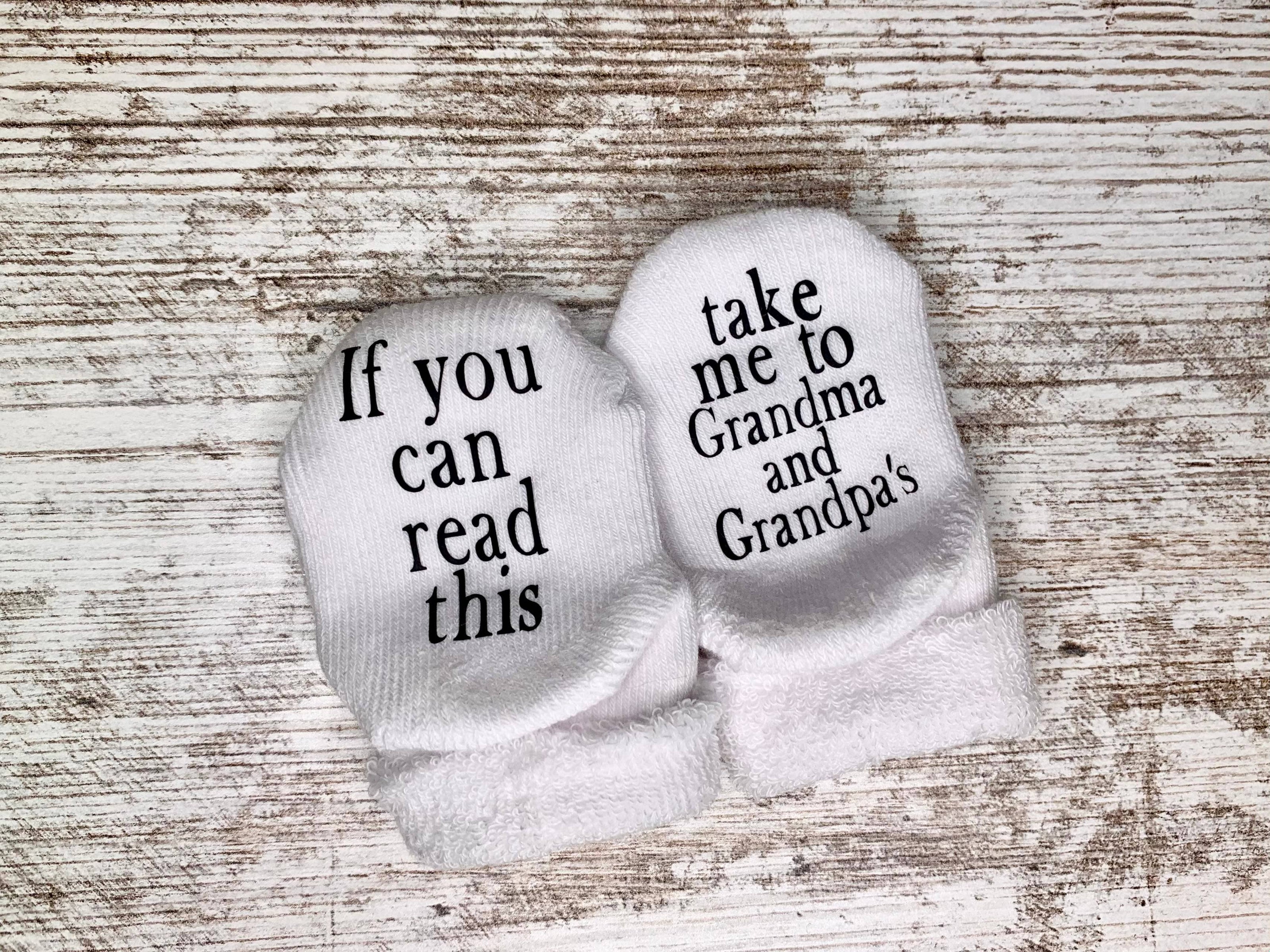 Take Me to Gma's & Gpa's Socks