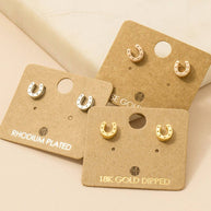 Mini Horseshoe Earrings