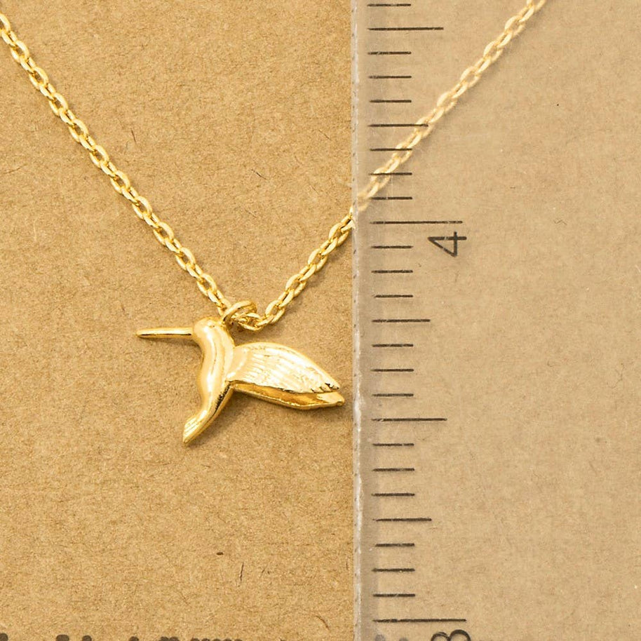 Humming Bird Pendant Necklace