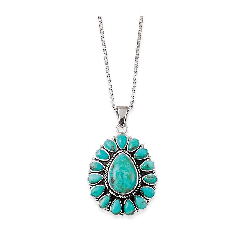 Sterling Silver Turquoise Pendant