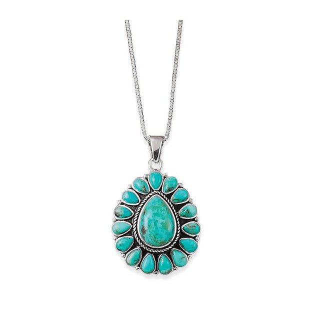 Sterling Silver Turquoise Pendant