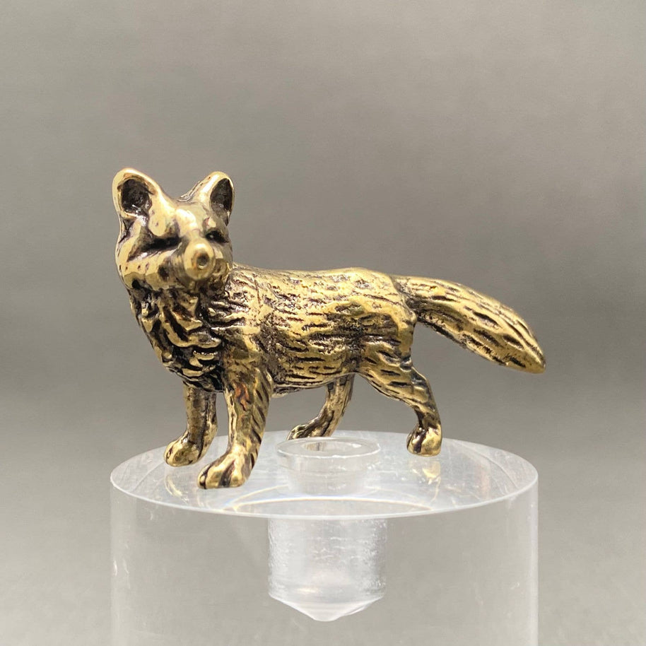 Fox Brass Figurine