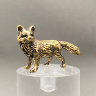 Fox Brass Figurine