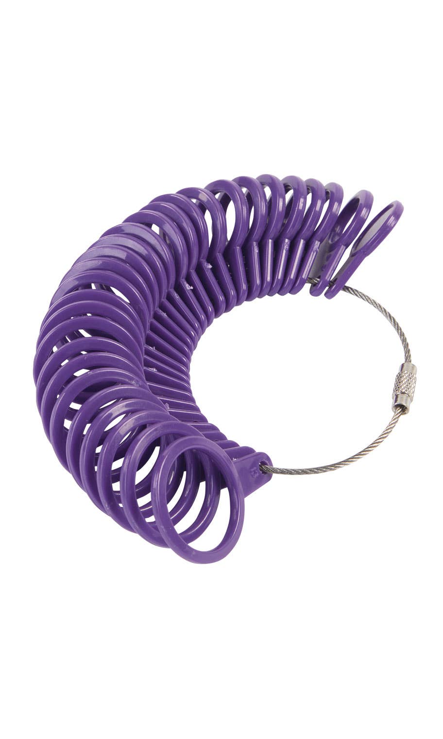 Finger Size Measuring Rings - Sizes 1