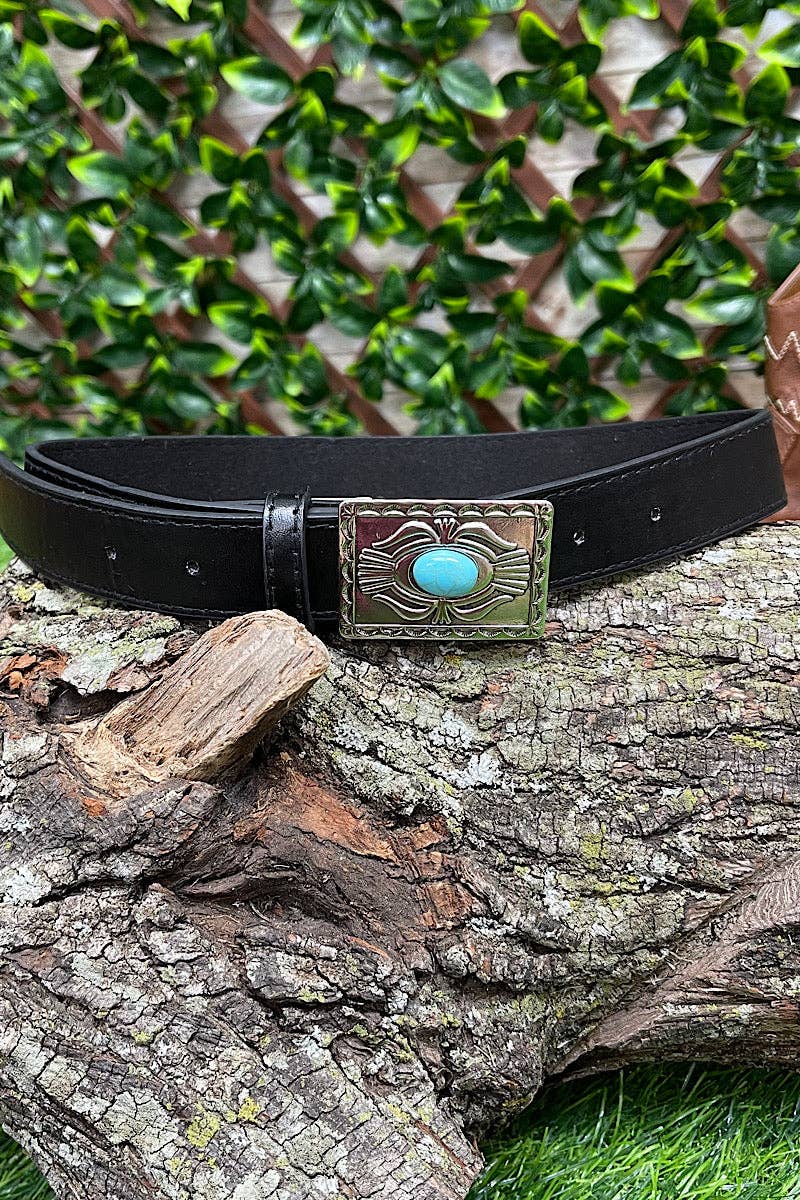 Black Western Kids Belt