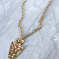 Girl Power Necklace in Gold