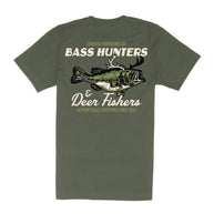 Deer Fishers T-Shirt - Army Green
