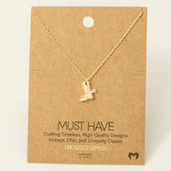 Cowboy Boots Pendant Necklace
