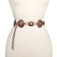 Square Etched Concho Belt