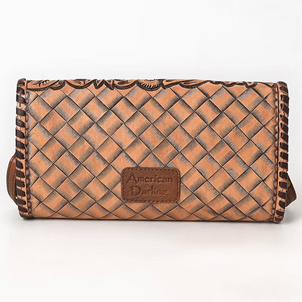 Tooled Leather Envelope Purse