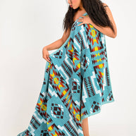Santa Fe Sky Blue Beach Towel