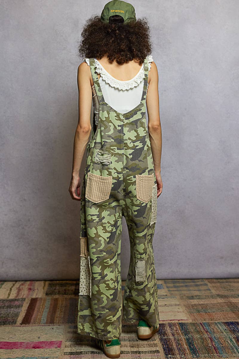 Vintage Washed Denim Overalls