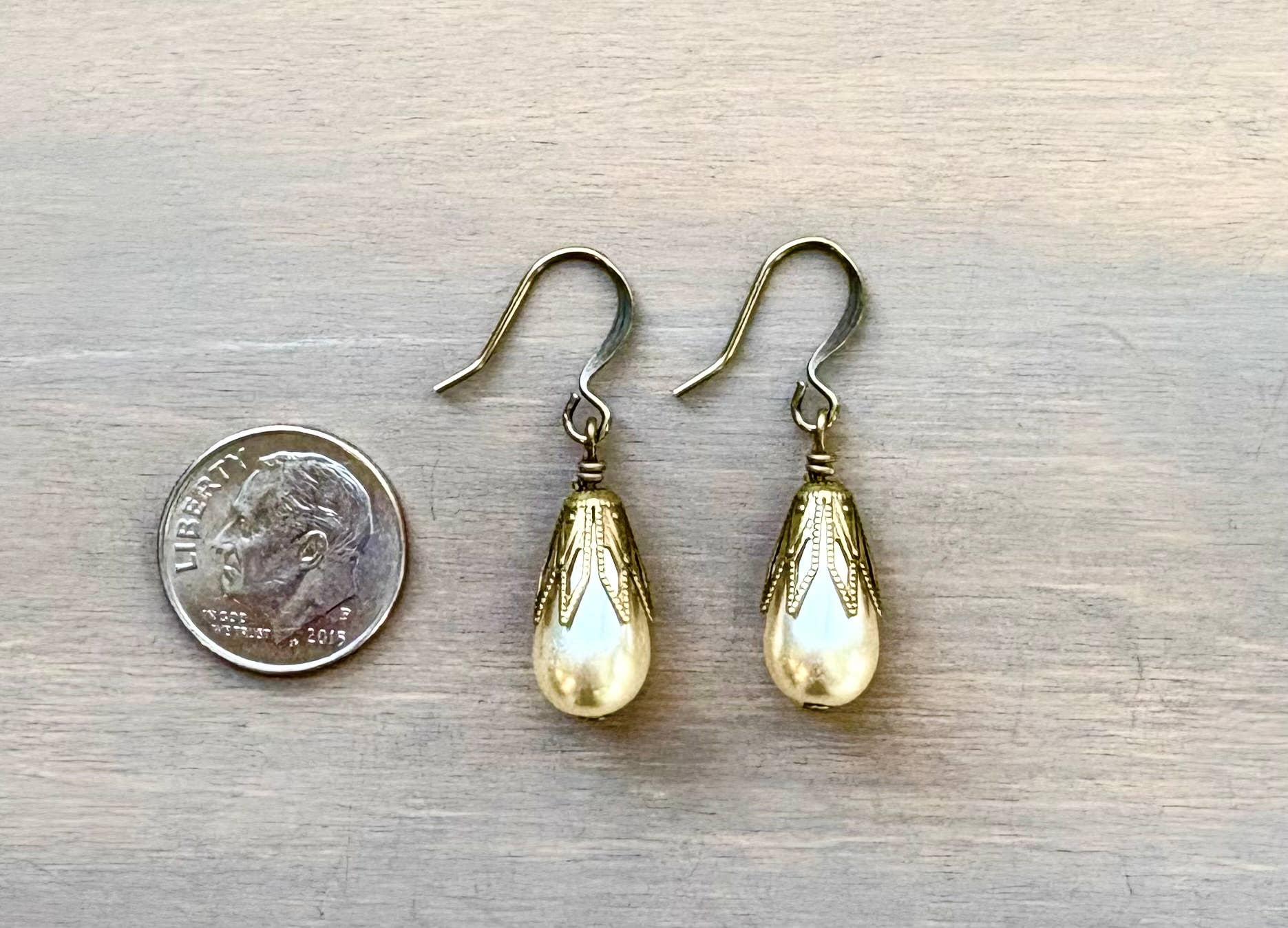 Classic Antique Pearl Drop Earring