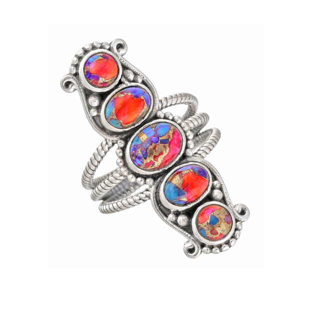 Oyster Copper Turq. 925t Ring